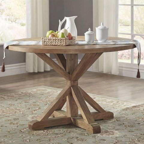 Rustic Antique Kitchen Idea. | Round Dining Table Sets, Round Dining ... inside Antique Rustic Gray Round Dining Table